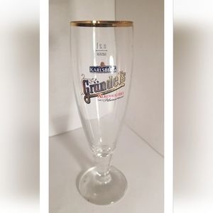 Vintage German Beer Glass/ Karlsberg Grundel's